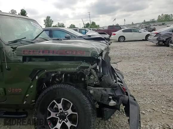 2022 Jeep Wrangler Unlimited Rubicon with VIN 1C4HJXFG1NW105406, listed as a Copart auction lot 62308745 with Not provided miles and Salvage title. Bid and sale history available at DreamBid. Image 14.