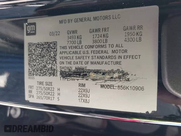 2022 Cadillac Escalade ESV with VIN 1GYS3RKLXNR139495, listed as a IAAI auction lot 41749747 with 43,492 mi miles and . Bid and sale history available at DreamBid. Image 9.