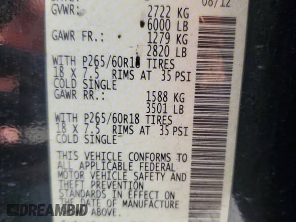 2012 Nissan Pathfinder Silver Edition with VIN 5N1AR1NN1CC636946, listed as a Copart auction lot 64166385 with 253,133 mi miles and Salvage title. Bid and sale history available at DreamBid. Image 13.