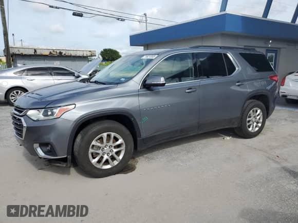 2019 Chevrolet Traverse LT с VIN 1GNERHKW2KJ192618, выставлен на аукционе Copart как лот 71821355 с пробегом 88 179 миль миль и Списание • Salvage title. История ставок и продаж доступна на DreamBid. Изображение 1.