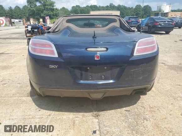 2007 Saturn Sky with VIN 1G8MB35B97Y104225, listed as a Copart auction lot 66997765 with Not provided miles and Salvage title. Bid and sale history available at DreamBid. Image 6.