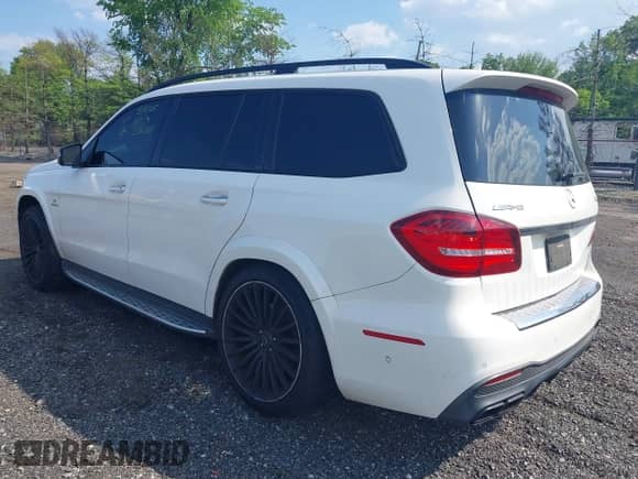 2017 Mercedes-Benz GLS 63 AMG with VIN 4JGDF7FE0HA787335, listed as a IAAI auction lot 42229987 with 90,362 mi miles and . Bid and sale history available at DreamBid. Image 3.