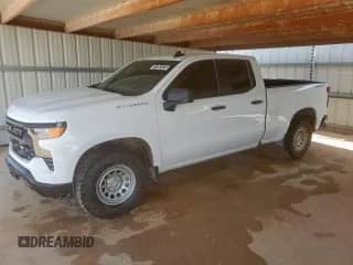 2023 Chevrolet Silverado 1500 Work Truck z VIN 1GCRDAED9PZ109186, wystawiony jako Copart lot #71287375 z przebiegiem 72 388 mil mil oraz Czysty tytuł • Clean title. Historia ofert i sprzedaży dostępna na DreamBid. Obrazek 1.