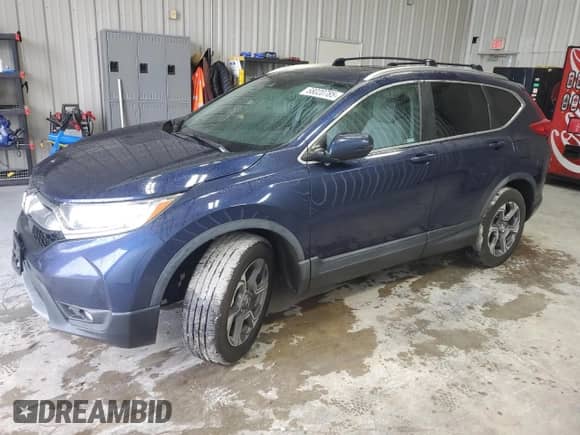 2019 Honda CR-V EX-L z VIN 7FARW2H8XKE034998, wystawiony jako Copart lot #68020785 z przebiegiem 120 816 mil mil oraz Szkoda całkowita • Salvage title. Historia ofert i sprzedaży dostępna na DreamBid. Obrazek 1.