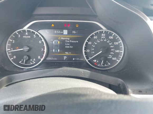 2020 Nissan Murano SL with VIN 5N1AZ2CS9LN138934, listed as a IAAI auction lot 42639572 with 63,863 mi miles and . Bid and sale history available at DreamBid. Image 7.