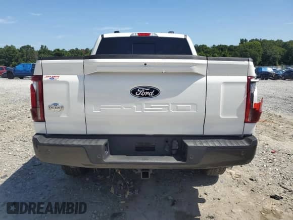 2024 Ford F-150 King Ranch с VIN 1FTFW6L80RFB70561, выставлен на аукционе Copart как лот 64553295 с пробегом 14 091 миль миль и Списание • Salvage title. История ставок и продаж доступна на DreamBid. Изображение 6.