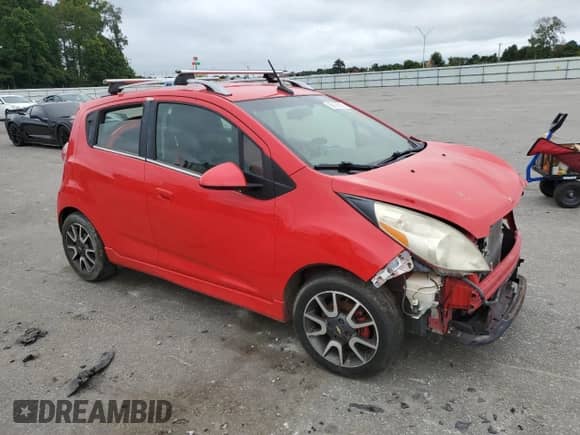 2013 Chevrolet Spark LT with VIN KL8CF6S90DC559801, listed as a Copart auction lot 80129095 with 152,614 mi miles and Salvage title. Bid and sale history available at DreamBid. Image 4.