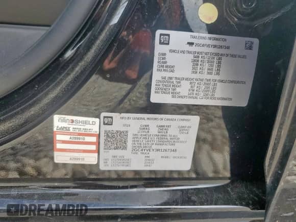 2024 Chevrolet Silverado 3500HD High Country with VIN 2GC4YVEY3R1267348, listed as a Copart auction lot 69932515 with 20,145 mi miles and Salvage title. Bid and sale history available at DreamBid. Image 12.