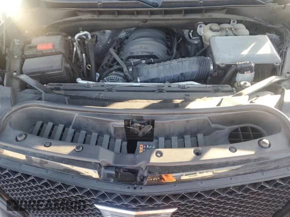 2021 Cadillac Escalade ESV Sport Platinum with VIN 1GYS4RKL1MR281293, listed as a Copart auction lot 46924155 with 53,393 mi miles and Salvage title. Bid and sale history available at DreamBid. Image 14.