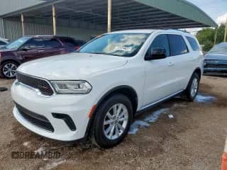 2024 Dodge Durango SXT z VIN 1C4RDHAG0RC132984, wystawiony jako Copart lot #85342745 z przebiegiem 50 611 mil mil oraz Czysty tytuł • Clean title. Historia ofert i sprzedaży dostępna na DreamBid. Obrazek 1.