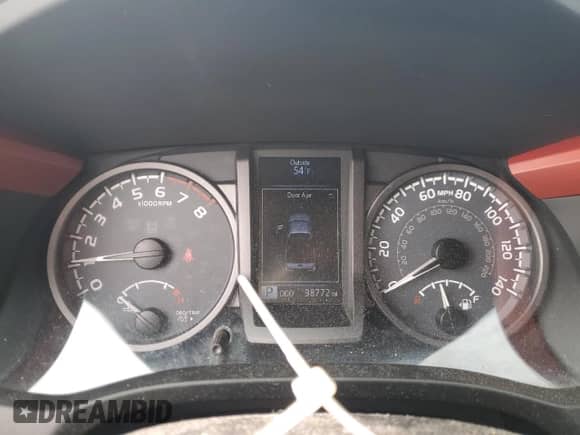 2016 Toyota Tacoma SR5 with VIN 5TFSZ5ANXGX008677, listed as a Copart auction lot 90244415 with 98,772 mi miles and Salvage title. Bid and sale history available at DreamBid. Image 9.