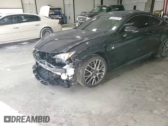 2016 Lexus RC 350 F Sport with VIN JTHSE5BC8G5006431, listed as a Copart auction lot 46497245 with 95,831 mi miles and Salvage title. Bid and sale history available at DreamBid. Image 14.