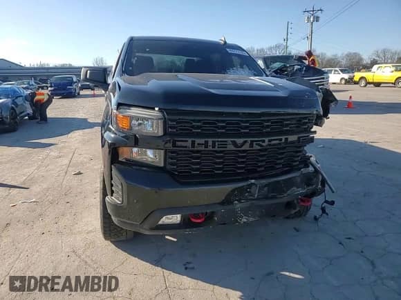 2022 Chevrolet Silverado 1500 Custom Trail Boss z VIN 1GCPYCEK3NZ175347, wystawiony jako Copart lot #42134355 z przebiegiem 50 947 mil mil oraz Szkoda całkowita • Salvage title. Historia ofert i sprzedaży dostępna na DreamBid. Obrazek 11.