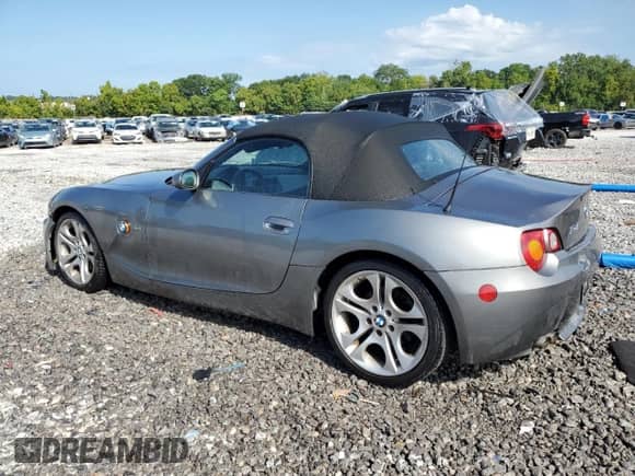 2004 BMW Z4 3.0i with VIN 4USBT535X4LU07150, listed as a Copart auction lot 66168175 with Not provided miles and Salvage title. Bid and sale history available at DreamBid. Image 2.