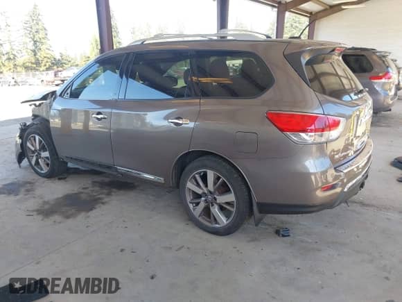 2013 Nissan Pathfinder SL with VIN 5N1AR2MM4DC680956, listed as a IAAI auction lot 43387516 with 106,763 mi miles and . Bid and sale history available at DreamBid. Image 3.
