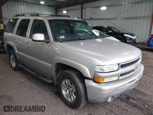 2005 Chevrolet Tahoe Z71 z VIN 1GNEK13T65R180512, wystawiony jako IAAI lot #42909906 z przebiegiem 194 340 mil mil oraz . Historia ofert i sprzedaży dostępna na DreamBid. Obrazek 1.