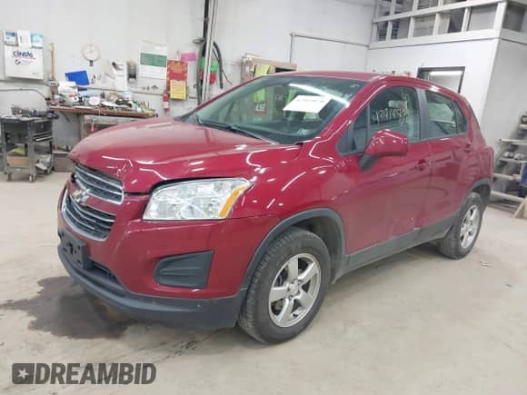 2015 Chevrolet Trax LS с VIN KL7CJPSB8FB196166, выставлен на аукционе IAAI как лот 42919878 с пробегом 87 984 миль миль и . История ставок и продаж доступна на DreamBid. Изображение 2.