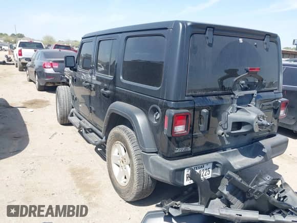 2022 Jeep Wrangler Unlimited Sport S z VIN 1C4HJXDG5NW180130, wystawiony jako IAAI lot #41772922 z przebiegiem 47 625 mil mil oraz . Historia ofert i sprzedaży dostępna na DreamBid. Obrazek 3.