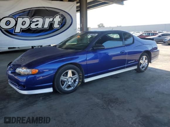 2005 Chevrolet Monte Carlo SS Supercharged with VIN 2G1WZ151259223637, listed as a Copart auction lot 68718785 with 115,543 mi miles and Salvage title. Bid and sale history available at DreamBid. Image 1.