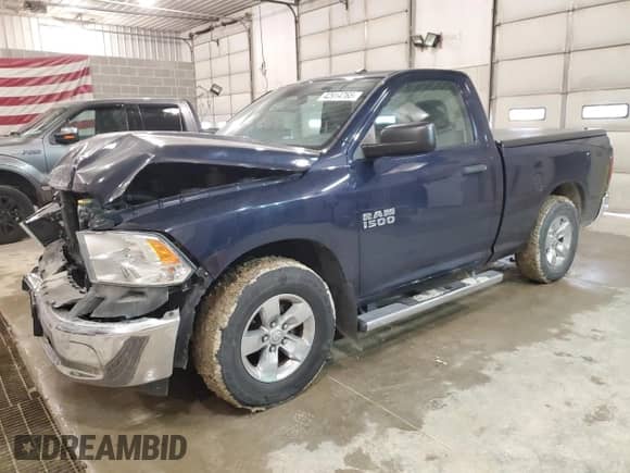 2013 Ram 1500 Tradesman with VIN 3C6JR6AP6DG571137, listed as a Copart auction lot 42914765 with 160,205 mi miles and Salvage title. Bid and sale history available at DreamBid. Image 1.