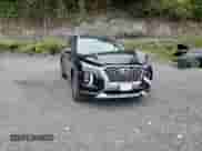 2021 Hyundai Palisade SEL with VIN KM8R4DHE8MU206650, listed as a Copart auction lot 81599495 with 79,750 mi miles and Salvage title. Bid and sale history available at DreamBid. Image 14.