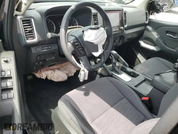 2024 Nissan Frontier SV with VIN 1N6ED1EK5RN641782, listed as a Copart auction lot 56205245 with 7,624 mi miles and Salvage title. Bid and sale history available at DreamBid. Image 8.