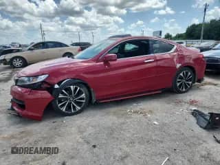 2016 Honda Accord EX-L with VIN 1HGCT2B91GA004530, listed as a Copart auction lot 61811145 with 73,087 mi miles and Salvage title. Bid and sale history available at DreamBid. Image 1.
