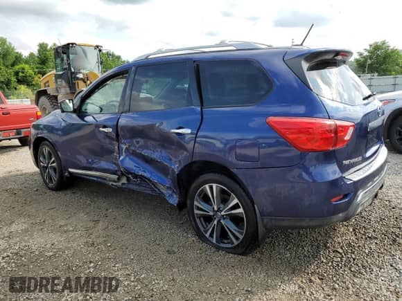 2018 Nissan Pathfinder SL with VIN 5N1DR2MN7JC675199, listed as a Copart auction lot 57349365 with 67,608 mi miles and Non repairable. Bid and sale history available at DreamBid. Image 2.