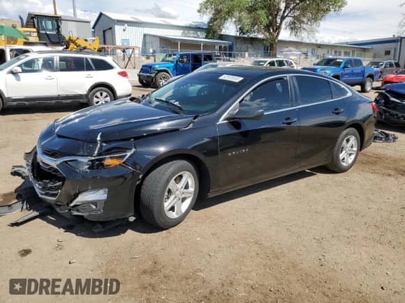 2020 Chevrolet Malibu LS z VIN 1G1ZB5ST1LF118168, wystawiony jako Copart lot #62535555 z przebiegiem 97 288 mil mil oraz Szkoda całkowita • Salvage title. Historia ofert i sprzedaży dostępna na DreamBid. Obrazek 1.