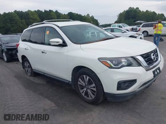 2017 Nissan Pathfinder SL with VIN 5N1DR2MM7HC681604, listed as a IAAI auction lot 43334467 with 147,766 mi miles and . Bid and sale history available at DreamBid. Image 1.