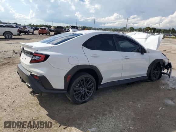 2024 Subaru WRX Limited с VIN JF1VBAN63R8805207, выставлен на аукционе Copart как лот 73584054 с пробегом 2 193 миль миль и Списание • Salvage title. История ставок и продаж доступна на DreamBid. Изображение 3.