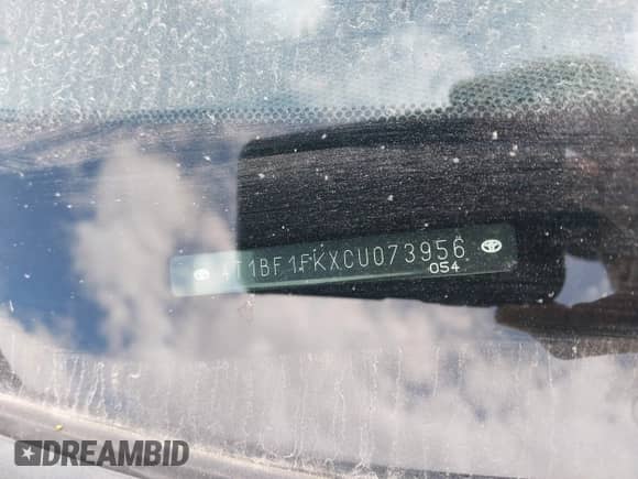 2012 Toyota Camry SE z VIN 4T1BF1FKXCU073956, wystawiony jako IAAI lot #43539902 z przebiegiem 263 045 mil mil oraz . Historia ofert i sprzedaży dostępna na DreamBid. Obrazek 9.