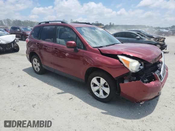 2014 Subaru Forester Premium with VIN JF2SJACC7EG453632, listed as a Copart auction lot 64503925 with 156,131 mi miles and Salvage title. Bid and sale history available at DreamBid. Image 4.