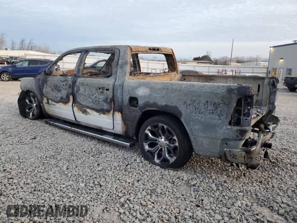 2022 Ram 1500 Longhorn with VIN 1C6SRFKM7NN412922, listed as a Copart auction lot 84765434 with Not provided miles and Non repairable. Bid and sale history available at DreamBid. Image 2.