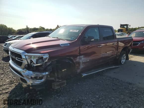 2020 Ram 1500 Lone Star z VIN 1C6SRFFT1LN117040, wystawiony jako Copart lot #71981175 z przebiegiem 92 277 mil mil oraz Szkoda całkowita • Salvage title. Historia ofert i sprzedaży dostępna na DreamBid. Obrazek 1.