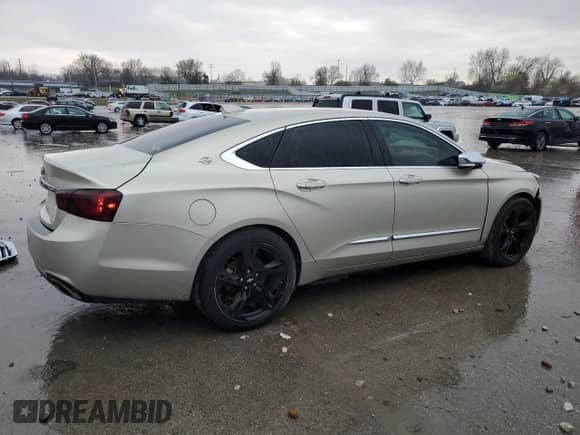 2015 Chevrolet Impala LTZ with VIN 2G1165S36F9111165, listed as a Copart auction lot 50450315 with 214,694 mi miles and Salvage title. Bid and sale history available at DreamBid. Image 3.