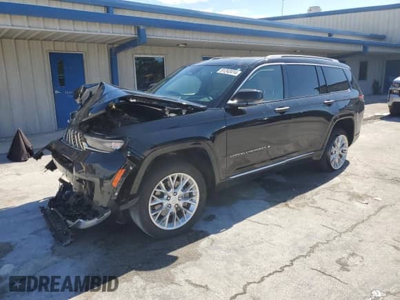 2021 Jeep Grand Cherokee Summit Reserve with VIN 1C4RJKEGXM8109031, listed as a Copart auction lot 81243414 with Not provided miles and Salvage title. Bid and sale history available at DreamBid. Image 1.