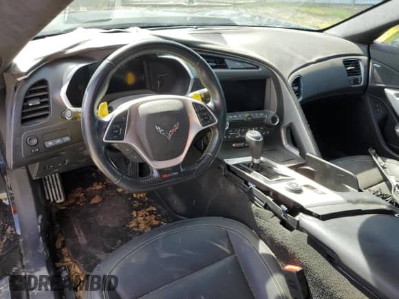 2019 Chevrolet Corvette Z06 3LZ with VIN 1G1YU2D69K5600127, listed as a Copart auction lot 46888204 with Not provided miles and Salvage title. Bid and sale history available at DreamBid. Image 8.