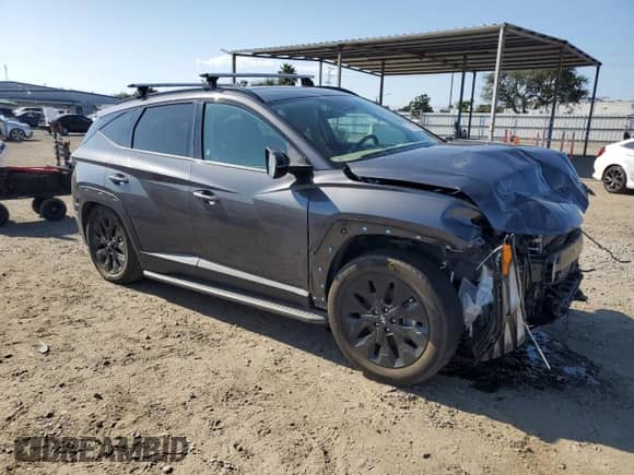 2023 Hyundai Tucson XRT with VIN KM8JF3AE9PU190555, listed as a Copart auction lot 70407855 with 22,443 mi miles and Salvage title. Bid and sale history available at DreamBid. Image 4.