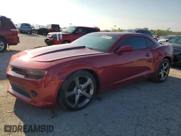 2014 Chevrolet Camaro LT with VIN 2G1FC1E37E9211079, listed as a Copart auction lot 66662115 with 124,781 mi miles and Salvage title. Bid and sale history available at DreamBid. Image 1.