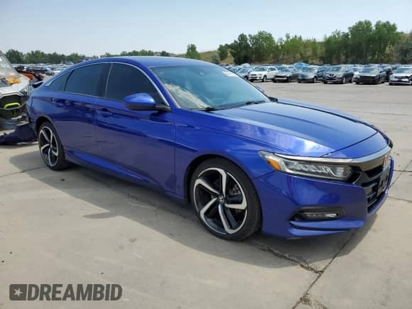 2020 Honda Accord Sport with VIN 1HGCV2F39LA022476, listed as a Copart auction lot 66316505 with 70,316 mi miles and Salvage title. Bid and sale history available at DreamBid. Image 4.
