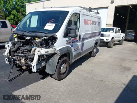 2017 Ram ProMaster Cargo with VIN 3C6TRVAG1HE531777, listed as a IAAI auction lot 42440062 with 123,298 mi miles and . Bid and sale history available at DreamBid. Image 2.
