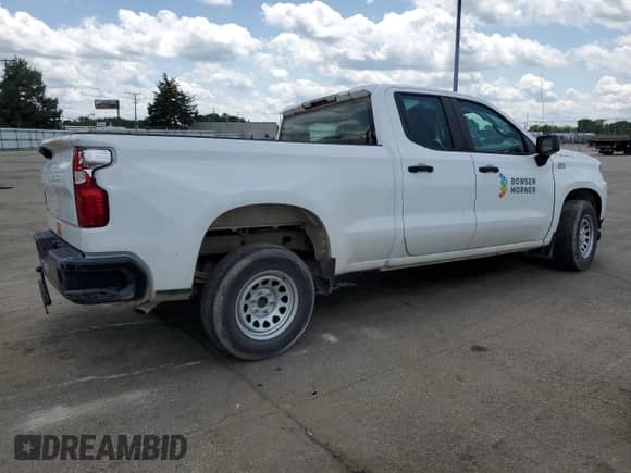 2020 Chevrolet Silverado 1500 Work Truck z VIN 1GCRWAEF6LZ172056, wystawiony jako Copart lot #61770935 z przebiegiem 56 828 mil mil oraz Szkoda całkowita • Salvage title. Historia ofert i sprzedaży dostępna na DreamBid. Obrazek 3.