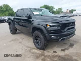 2021 Ram 1500 TRX with VIN 1C6SRFU92MN685001, listed as a IAAI auction lot 42454600 with 44,950 mi miles and . Bid and sale history available at DreamBid. Image 1.