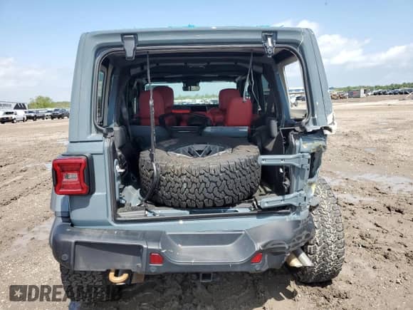2024 Jeep Wrangler Rubicon 392 with VIN 1C4RJXSJ3RW218804, listed as a Copart auction lot 48450035 with 6,393 mi miles and Salvage title. Bid and sale history available at DreamBid. Image 6.