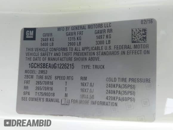2016 Chevrolet Colorado 2WD WT с VIN 1GCHSBEA0G1226215, выставлен на аукционе IAAI как лот 42913459 с пробегом 100 360 миль миль и . История ставок и продаж доступна на DreamBid. Изображение 9.