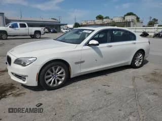 2013 BMW 7 Series 740Li xDrive with VIN WBAYF4C57DDE23785, listed as a Copart auction lot 69757905 with 102,360 mi miles and Salvage title. Bid and sale history available at DreamBid. Image 1.