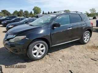 2010 Nissan Murano SL with VIN JN8AZ1MW5AW120538, listed as a Copart auction lot 71529045 with 154,331 mi miles and Salvage title. Bid and sale history available at DreamBid. Image 1.