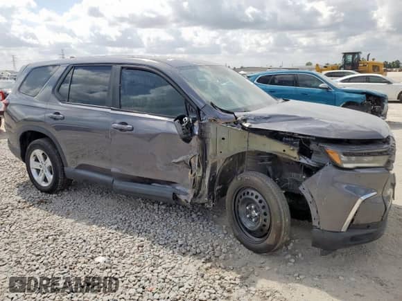 2023 Honda Pilot LX с VIN 5FNYG1H22PB022359, выставлен на аукционе Copart как лот 70882435 с пробегом 36 569 миль миль и Списание • Salvage title. История ставок и продаж доступна на DreamBid. Изображение 4.