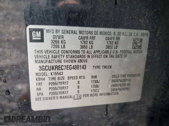 2014 Chevrolet Silverado 1500 LT с VIN 3GCUKREC7EG488143, выставлен на аукционе Copart как лот 91008955 с пробегом 138 434 миль миль и Чистый • Clean title. История ставок и продаж доступна на DreamBid. Изображение 12.